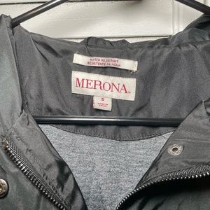 Women's Small Merona Black Raincoat/Rain jacket